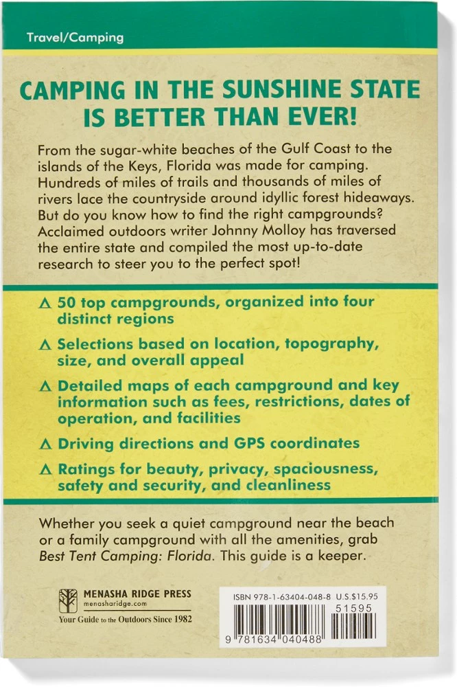 Menasha Ridge Press Best Tent Camping: Florida - 5th Edition - Image 2