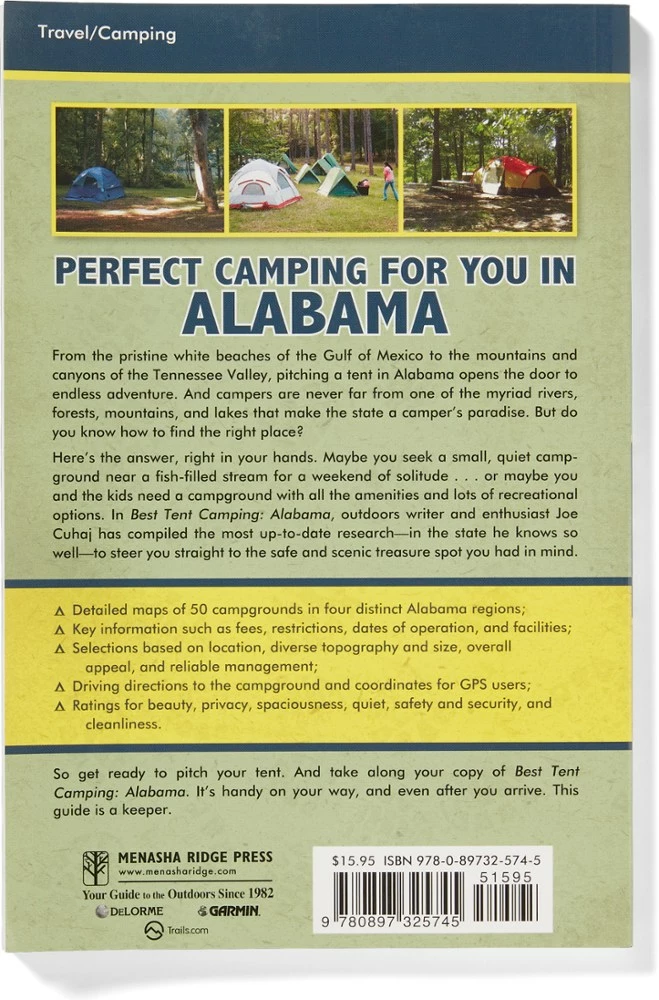 Menasha Ridge Press Best Tent Camping: Alabama - Image 2